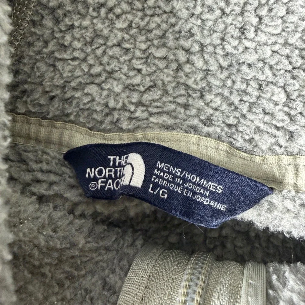 A- The North Face Gordon Lyons Full Zip Hoodie Mens Large‎ Heather Fleece Jacket